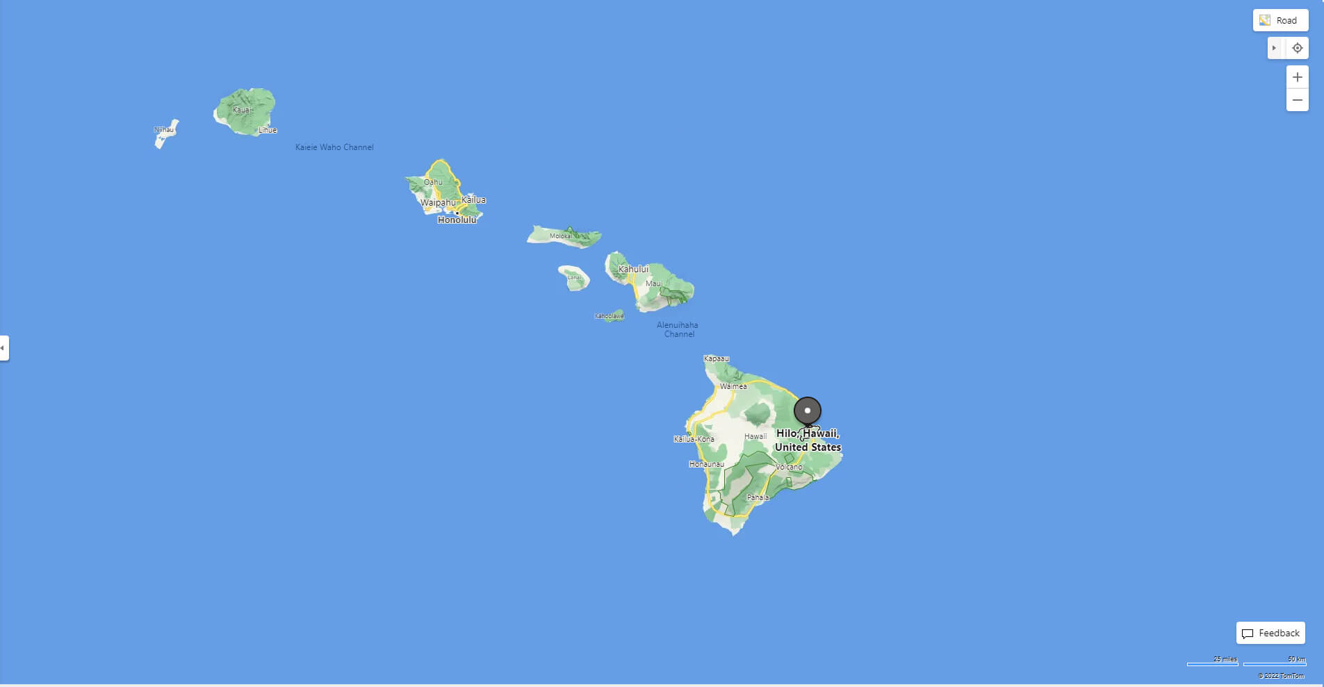 Hilo Map Hawaii